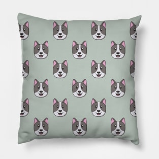 Very cute gray dog - Pattern Pillow