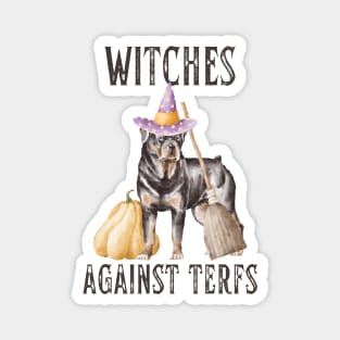 Witches Against TERFs Rottweiler Dog Magnet