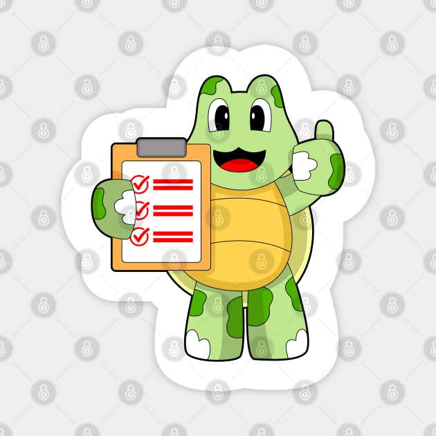 Turtle Secretary Note Magnet by Markus Schnabel