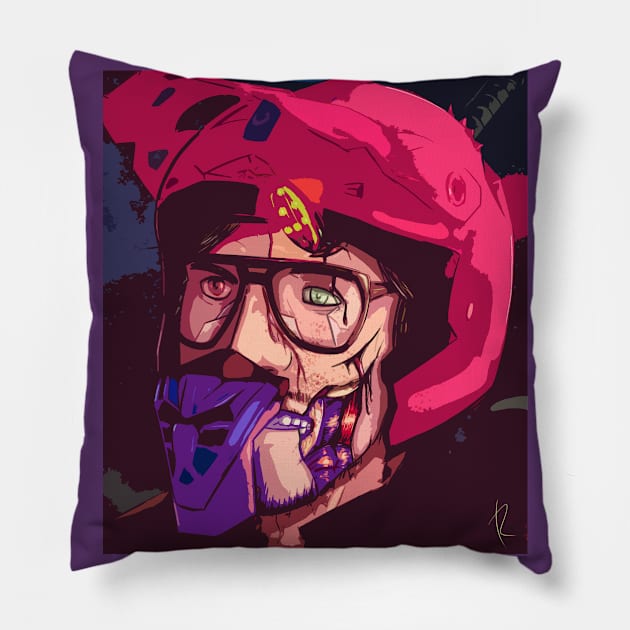 I Dream in Wireframe Pillow by KaisLair