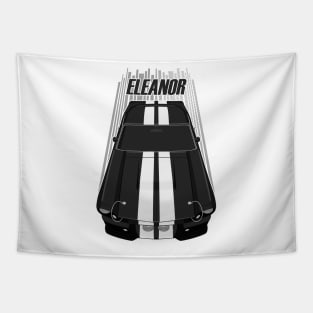 Ford Mustang Shelby GT500 Eleanor 1967 Fastback - Black and White Stripes Tapestry