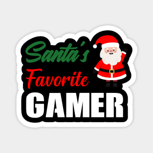 Santa's Favorite GAMER Family Christmas shirt Magnet