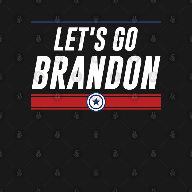 Funny Let's Go Brandon! Meme Retro Vintage US Flag by wonderws