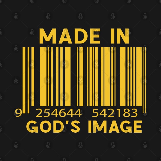 Christian Barcode Design - Made In God's Image by GraceFieldPrints