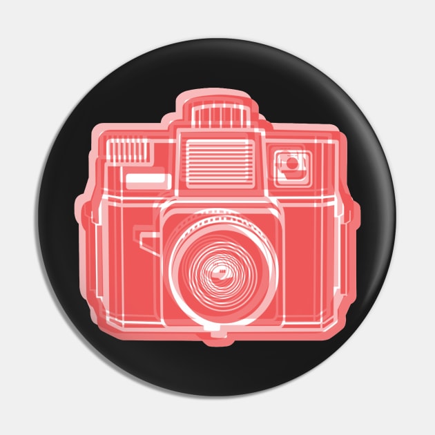 ISSF Society6 logo RED Pin by istillshootfilm