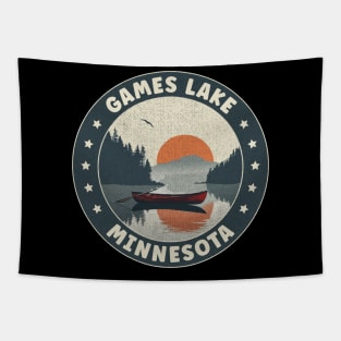 Games Lake Minnesota Sunset Tapestry