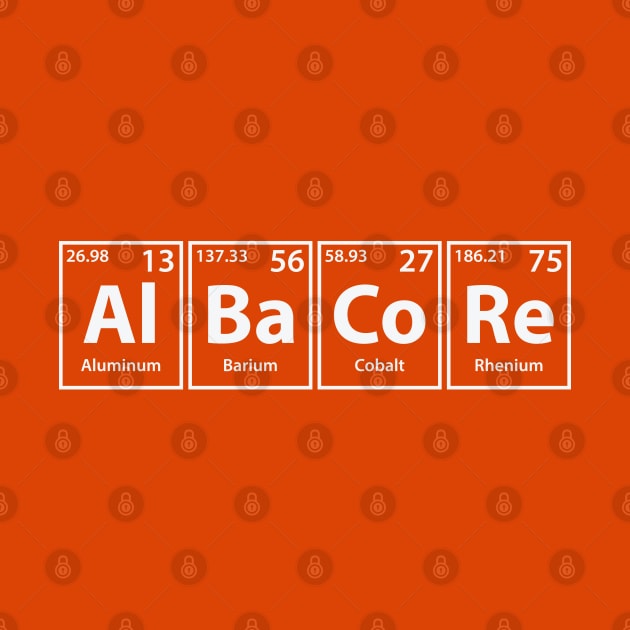 Albacore (Al-Ba-Co-Re) Periodic Elements Spelling by cerebrands