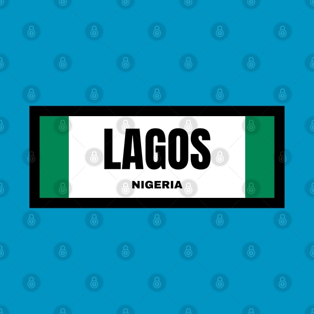 Lagos City in Nigerian Flag by aybe7elf