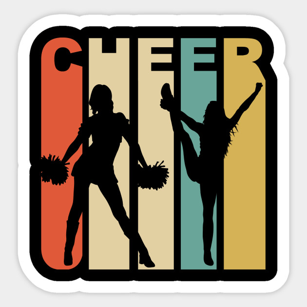 vintage cheer cheerleading graphic
