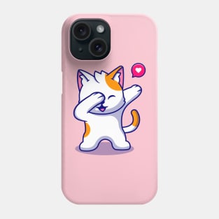 Cute Cat Dabbing Cartoon Phone Case