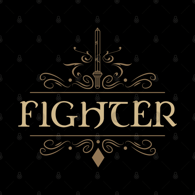 Fighter Character Class Tabletop RPG by dungeonarsenal