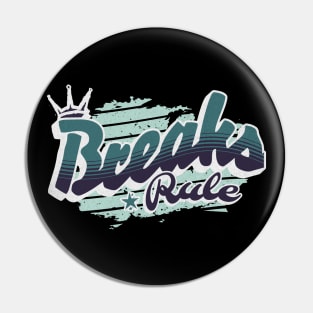 BREAKS - Rule (slate blue/purple) Pin