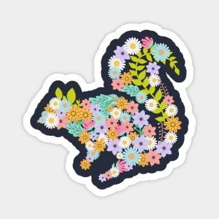 Squirrel Floral Body Magnet