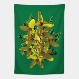 Forsythias - Forsythia with Leaves Tapestry