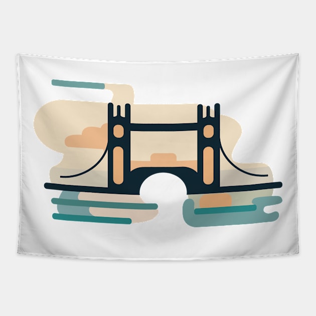 London Bridge Tapestry by soneroo_art