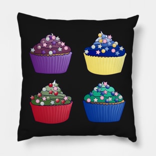 Outer Senshi Cupcakes Pattern Pillow