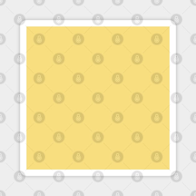 PLAIN SOLID Mellow Yellow Magnet by colorsandpatterns