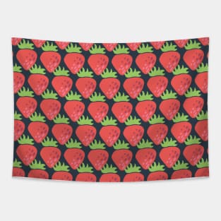 Strawberries in a row Tapestry