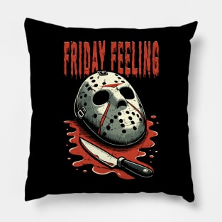 Friday Feeling - Vintage Friday 13th Design Pillow