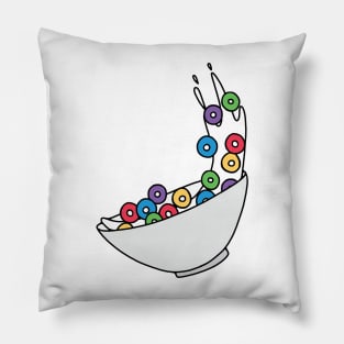 Spilling Cereal Sticker Pillow