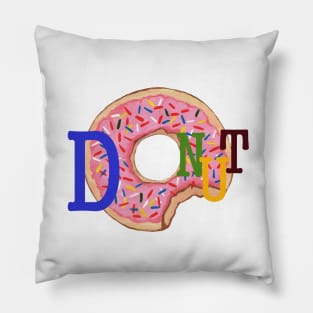 STRAWBERRY Sprinkled Donut For Donut Lovers Pillow
