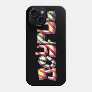 Joyful Candy Cane Good Vibe Cute Graffiti Art Phone Case