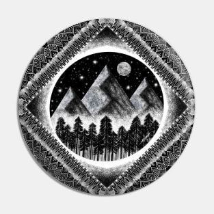 Touch the Mountains Pin