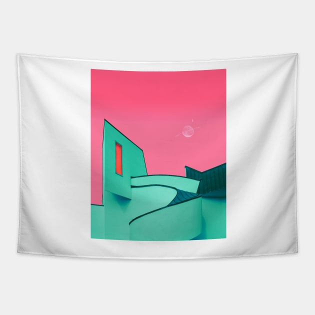 House on the Hill Tapestry by danielmontero
