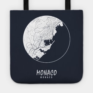 Monaco City Map - Full Moon Tote