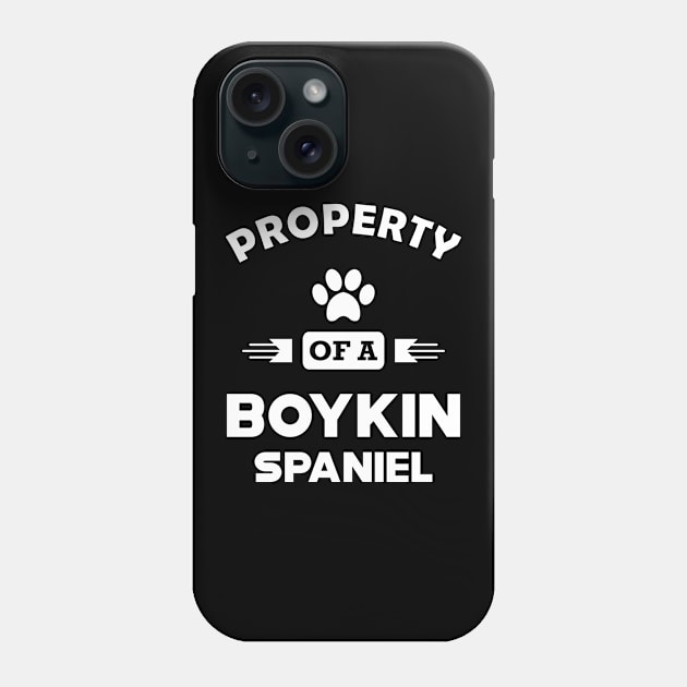 Boykin spaniel dog - Property of a boykin spaniel Phone Case by KC Happy Shop