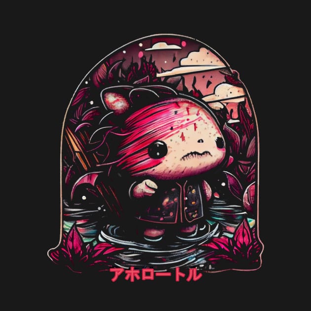 Chibi Axolotl by gblackid