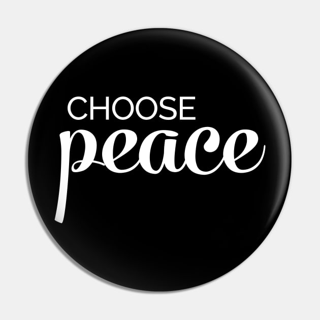 Choose Peace Pin by printabelle