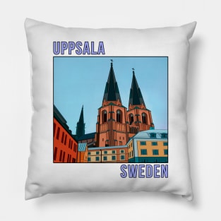 Uppsala Sweden Scandinavian Pillow