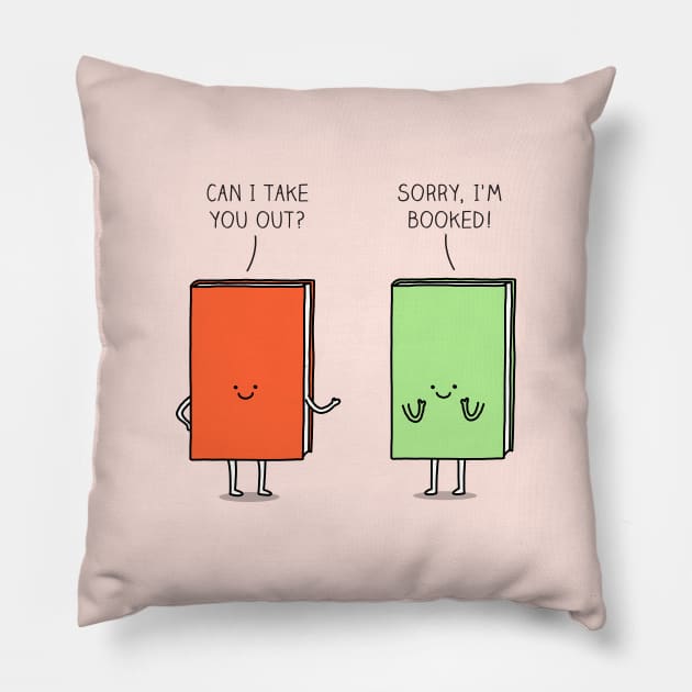 Booked Pillow by milkyprint