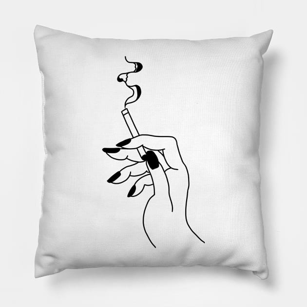 Clouds of Curiosity Pillow by Lazarakos