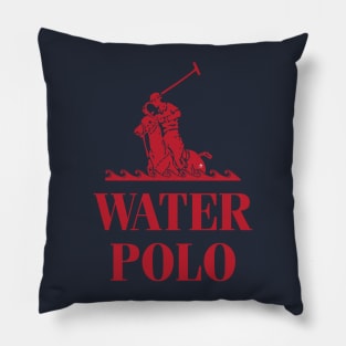 Water Polo - red Pillow