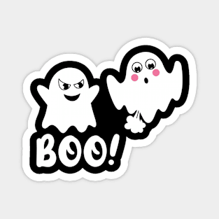 Boo! Scared Ghost Magnet