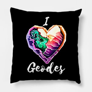 I Heart Geodes Pillow