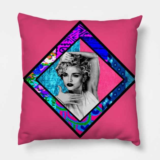 Madonna  in Pink Pillow by artbyomega