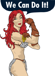 Red Sonja can do it Magnet