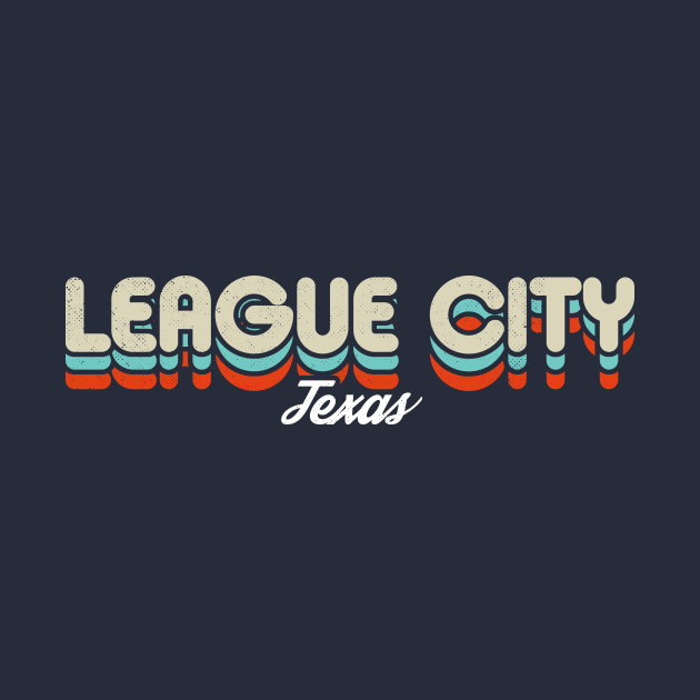 Retro League City Texas by rojakdesigns