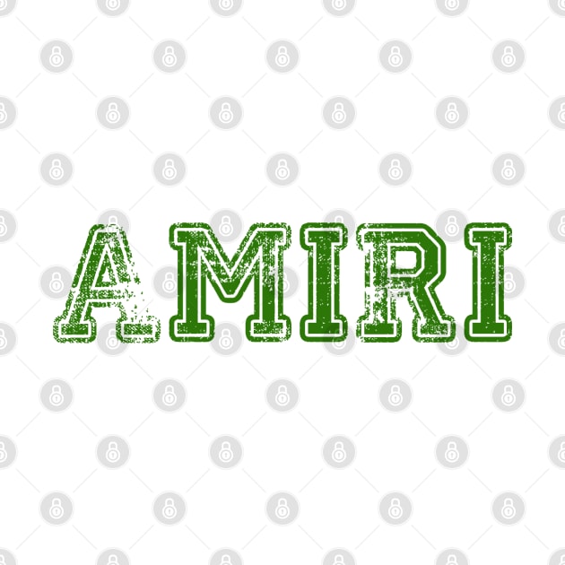 Amiri Vintage Logo Text by DARKSTAR-2023