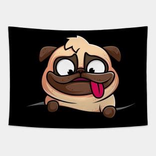 Funny Pug Tapestry