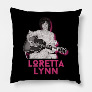 Loretta lynn 1970s retro Pillow