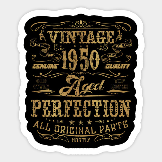 Vintage 70th Birthday Gift Tshirt For Men Women Classic 1950