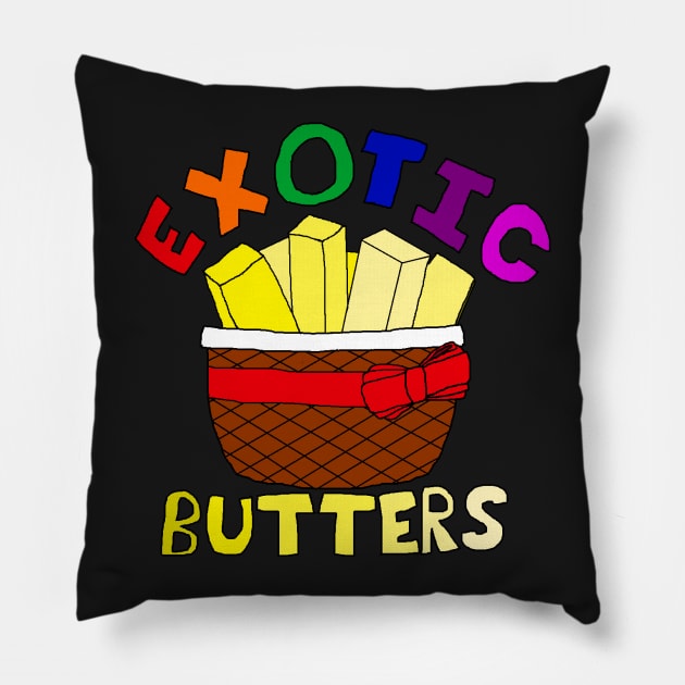 Exotic Butters Pillow by HuskyWerewolf