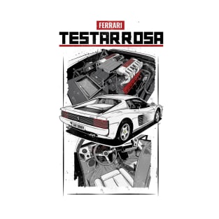 EDM - Classic Italian Testarrosa - CarCorner T-Shirt