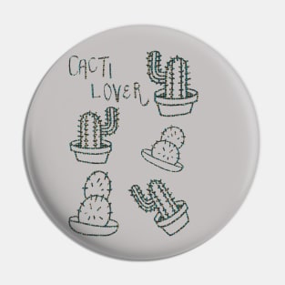 cacti lover Pin