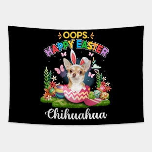 Bunny Chihuahua Oops Happy Easter Eggs 2024, Easter Dog Tapestry