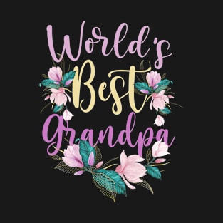 Family World's Best Grandpa Tee Funny Grandpa Ever Gift T-Shirt